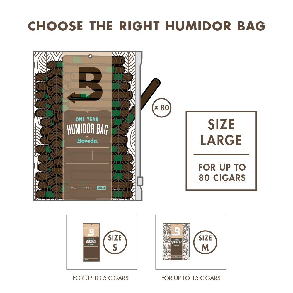 Large Boveda Humidor Bag
