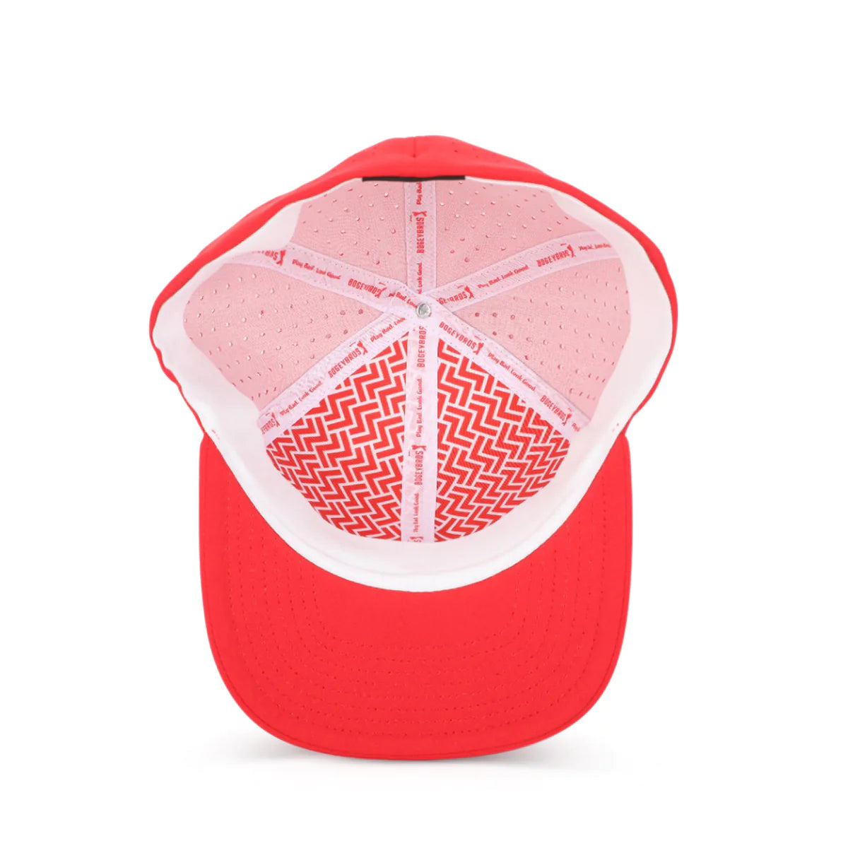 Bogeyman Red- Performance Golf Hat- Stretch Fit