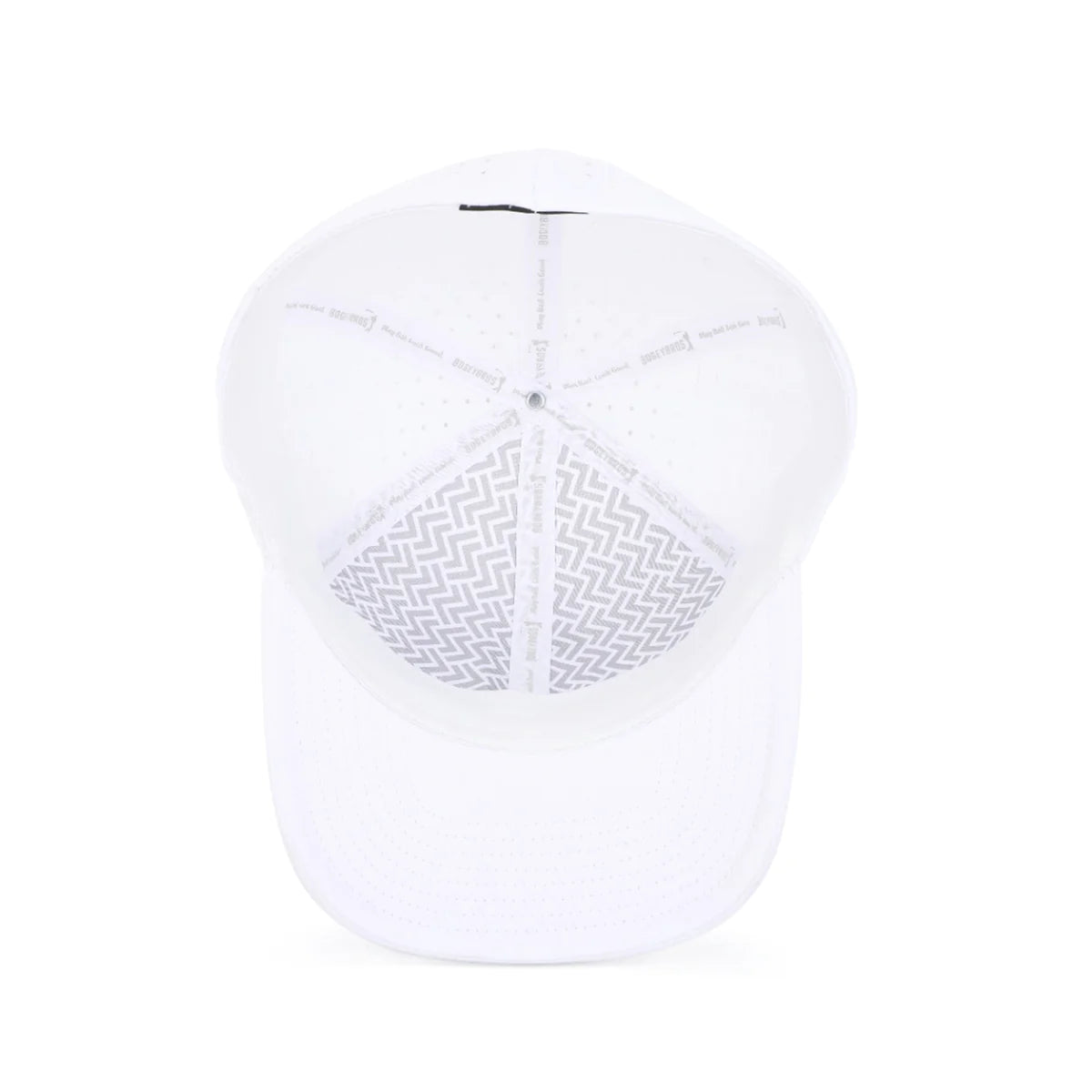 Bogeyman White- Performance Golf Hat- Stretch Fit