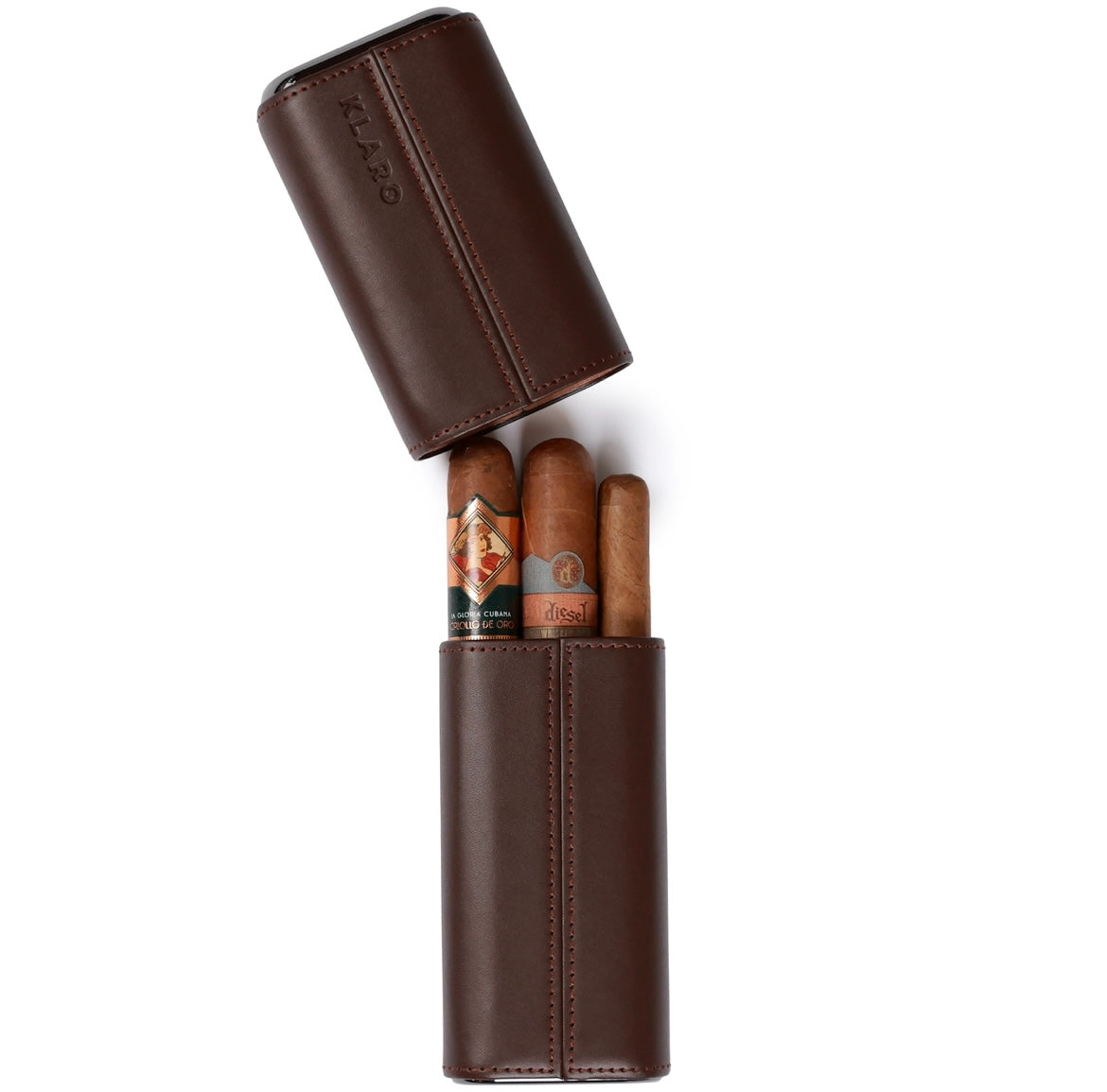Premium 3-Cigar Travel Case