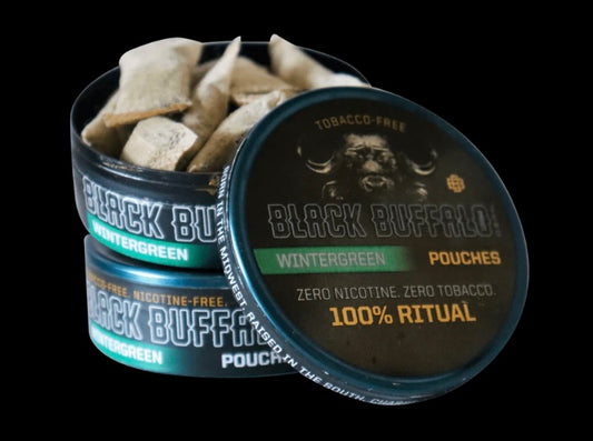 Black Buffalo Wintergreen pouches Zero