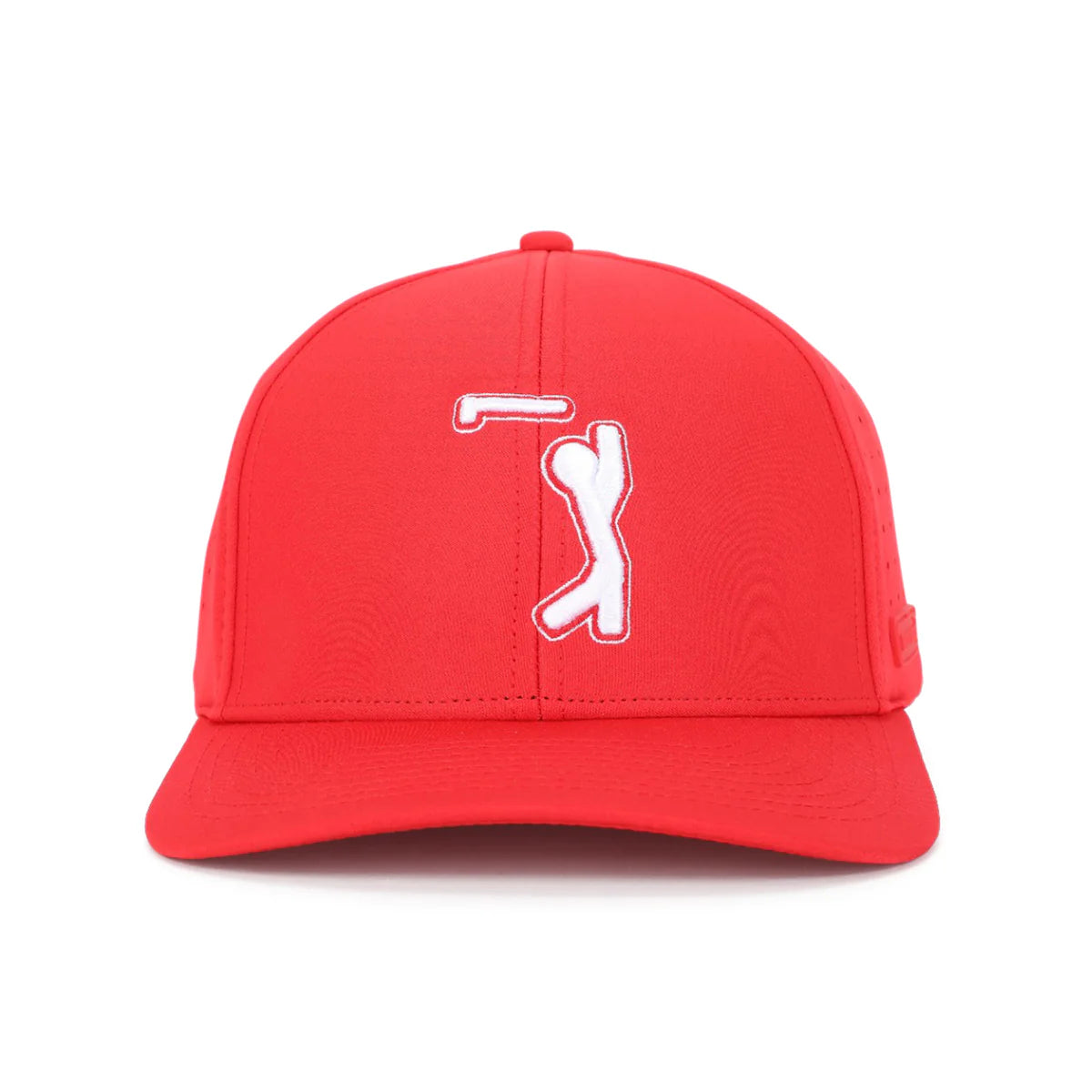 Bogeyman Red- Performance Golf Hat- Stretch Fit